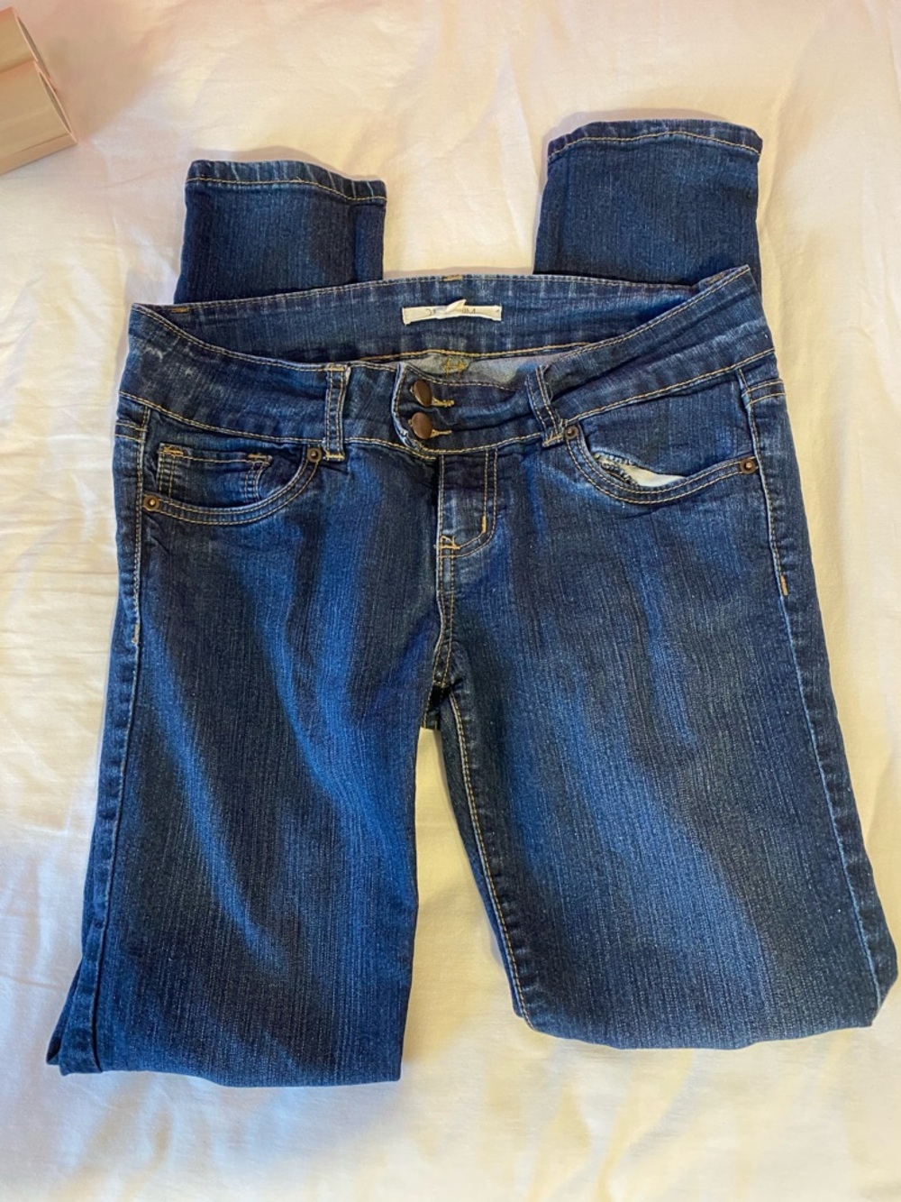 21 DENIM blue skinny jeans, womens size 28 x 32